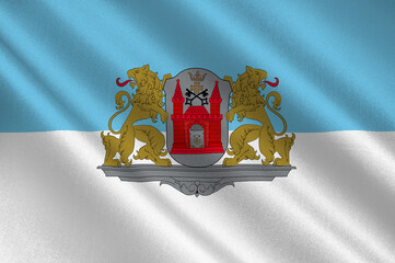Flag of Riga in Latvia - obrazy, fototapety, plakaty