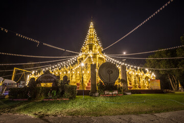5500 pagodas at Wat Pa Sawang Bun in Saraburi, Thailand. / Wat Pa Sawang Bun Temple, Saraburi, Thailand.