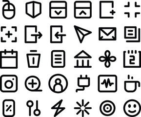Element interface for website and app icons Icon