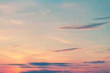 Beautiful cloudscape at sunrise
