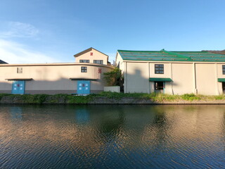 Fototapeta na wymiar 小樽運河の風景、北海道