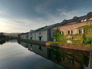 Fototapeta premium 小樽運河の風景、小樽、北海道