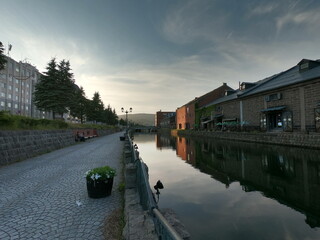 小樽運河の風景、小樽、北海道