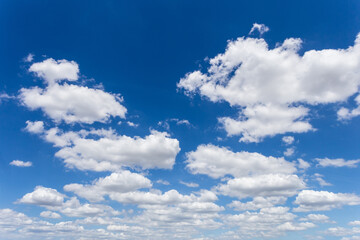 blue sky background with clouds.