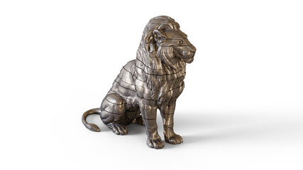 Sliced Lion Sculpture