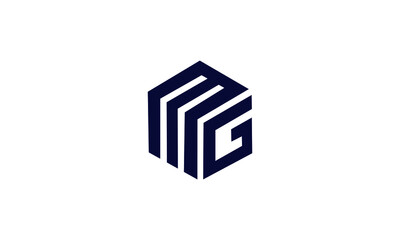 MG and GM G or M Initial Letter Vector Logo Design For Brand