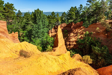 The ocher rocks