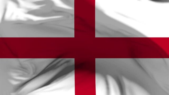 England national flag gently waving in the wind full hd 1080p st georg red and white