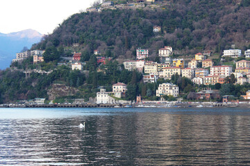 Fototapeta na wymiar Como Lake View, Italy