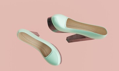 woman high heel footwear fashion female style with copy space in the background