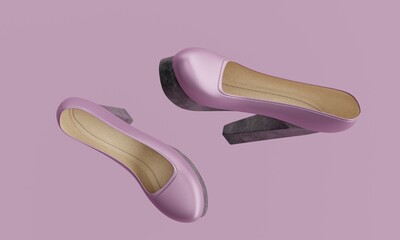 woman high heel footwear fashion female style with copy space in the background