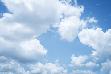 Obraz na płótnie Canvas blue sky with white cloud background.