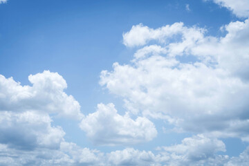 Fototapeta na wymiar blue sky with white cloud background.