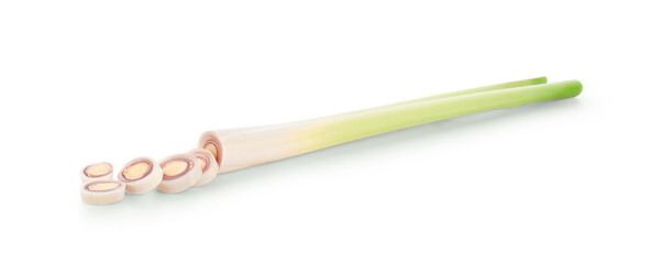 lemon grass isolated on white background.