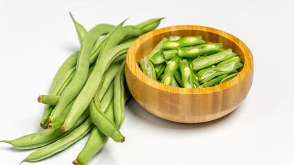 Fresh raw green beans