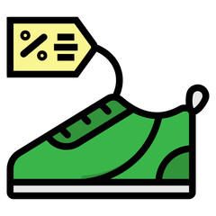 footwear line icon