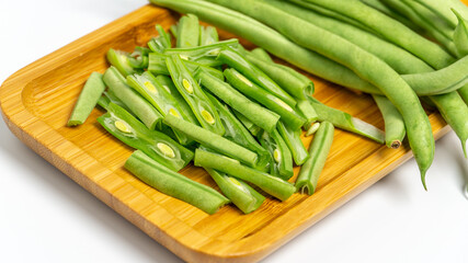 Fresh raw green beans