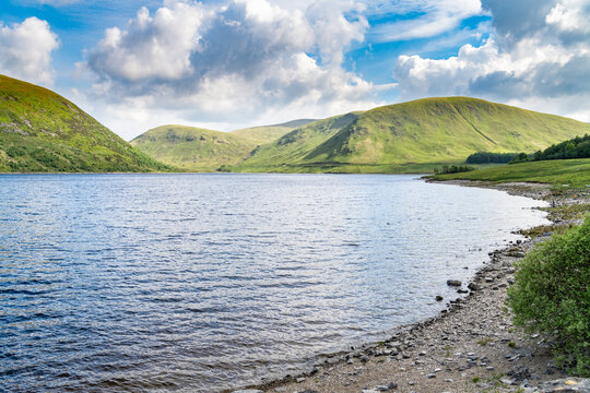 Megget Reservoir in the Scottish Borders, UK