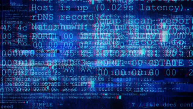 Technology glitch background, cgi for tech malfunction and failure