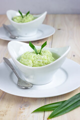 Tape ketan or Sticky rice fermented