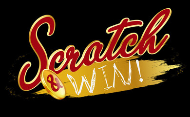 Scratch and win logo for scratch tickets.