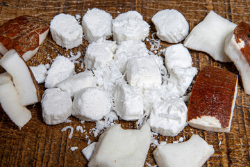 Coconuts Candy on wooden table