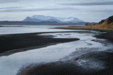 Icelandic beautiful nature landscape. Northwest Iceland in the day