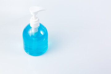 hand sanitizer on a white background,Pocket antiseptic hand sanitizer gel isolated on white background