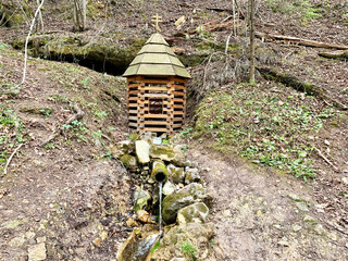 A spring near the village of Revyakino. Naro-Fominsky District, Moscow Region, Russia