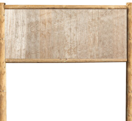 Panneau d’affichage bois contreplaqué , fond blanc 