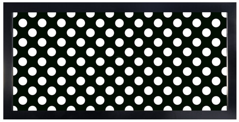 Cadre plaque métallique ajourée noire  © Unclesam