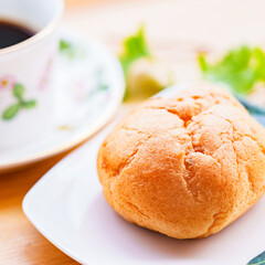 シュークリーム　コーヒー　ひとやすみ　【 3時 の おやつ 】