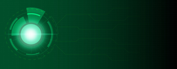 Blue circle technology abstract technology innovation concept vector background and glowing light with some Elements of this image