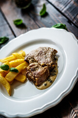 Grilled pork neck
