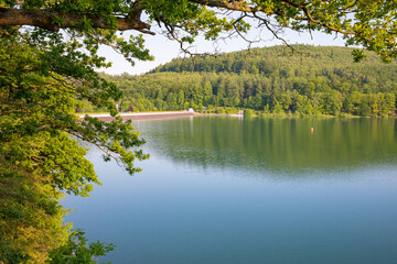 Hennetalsperre in Sauerland, Westphalia, Germany