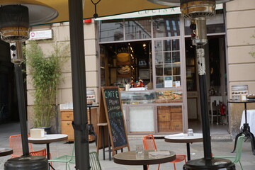 A street cafe in the Milan