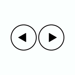 Play button icon in trendy flat style isolated on grey background. Play symbol for your web site design, logo, app, UI. Vector illustration