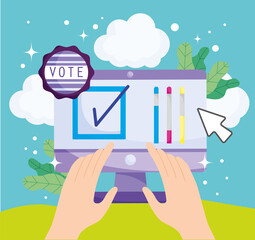 voting online by computer