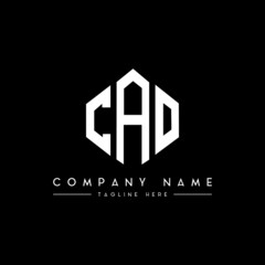 CAO letter logo design with polygon shape. CAO polygon logo monogram. CAO cube logo design. CAO hexagon vector logo template white and black colors. CAO monogram, CAO business and real estate logo. 