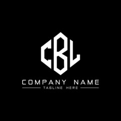 CBL letter logo design with polygon shape. CBL polygon logo monogram. CBL cube logo design. CBL hexagon vector logo template white and black colors. CBL monogram, CBL business and real estate logo. 