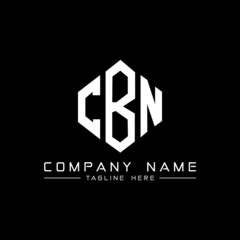 CBN letter logo design with polygon shape. CBN polygon logo monogram. CBN cube logo design. CBN hexagon vector logo template white and black colors. CBN monogram, CBN business and real estate logo. 