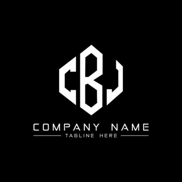 CBJ letter logo design with polygon shape. CBJ polygon logo monogram. CBJ cube logo design. CBJ hexagon vector logo template white and black colors. CBJ monogram, CBJ business and real estate logo. 