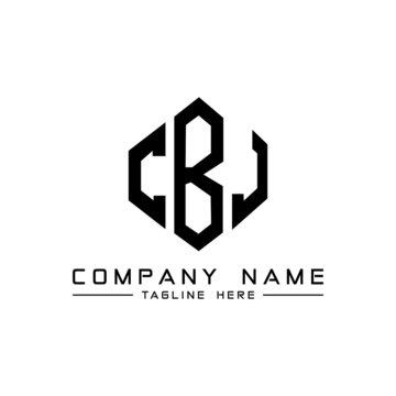 CBJ letter logo design with polygon shape. CBJ polygon logo monogram. CBJ cube logo design. CBJ hexagon vector logo template white and black colors. CBJ monogram, CBJ business and real estate logo. 
