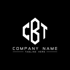 CBT letter logo design with polygon shape. CBT polygon logo monogram. CBT cube logo design. CBT hexagon vector logo template white and black colors. CBT monogram, CBT business and real estate logo. 