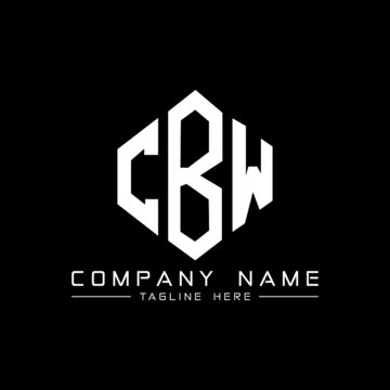 CBW letter logo design with polygon shape. CBW polygon logo monogram. CBW cube logo design. CBW hexagon vector logo template white and black colors. CBW monogram, CBW business and real estate logo. 