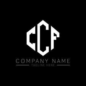 CCF letter logo design with polygon shape. CCF polygon logo monogram. CCF cube logo design. CCF hexagon vector logo template white and black colors. CCF monogram, CCF business and real estate logo. 