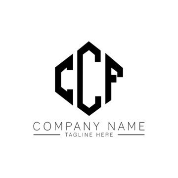 CCF letter logo design with polygon shape. CCF polygon logo monogram. CCF cube logo design. CCF hexagon vector logo template white and black colors. CCF monogram, CCF business and real estate logo. 