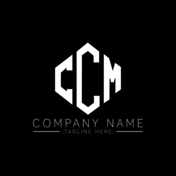 CCM letter logo design with polygon shape. CCM polygon logo monogram. CCM cube logo design. CCM hexagon vector logo template white and black colors. CCM monogram, CCM business and real estate logo. 