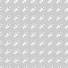 Halloween seamless pattern. Holiday poster design template. Carnival background, loading page, vector illustration