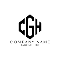 CGH letter logo design with polygon shape. CGH polygon logo monogram. CGH cube logo design. CGH hexagon vector logo template white and black colors. CGH monogram, CGH business and real estate logo. 